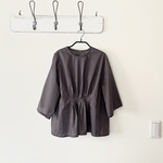 80ローン アズキ＊タックプルオーバーブラウス