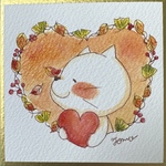 ハートとニコ【原画】