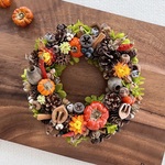 木の実のHalloween wreath♪(22cm)
