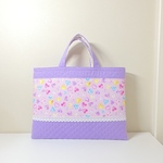 【お名前刺繍無料サービス】ハート柄★ レッスンバッグ★女の子