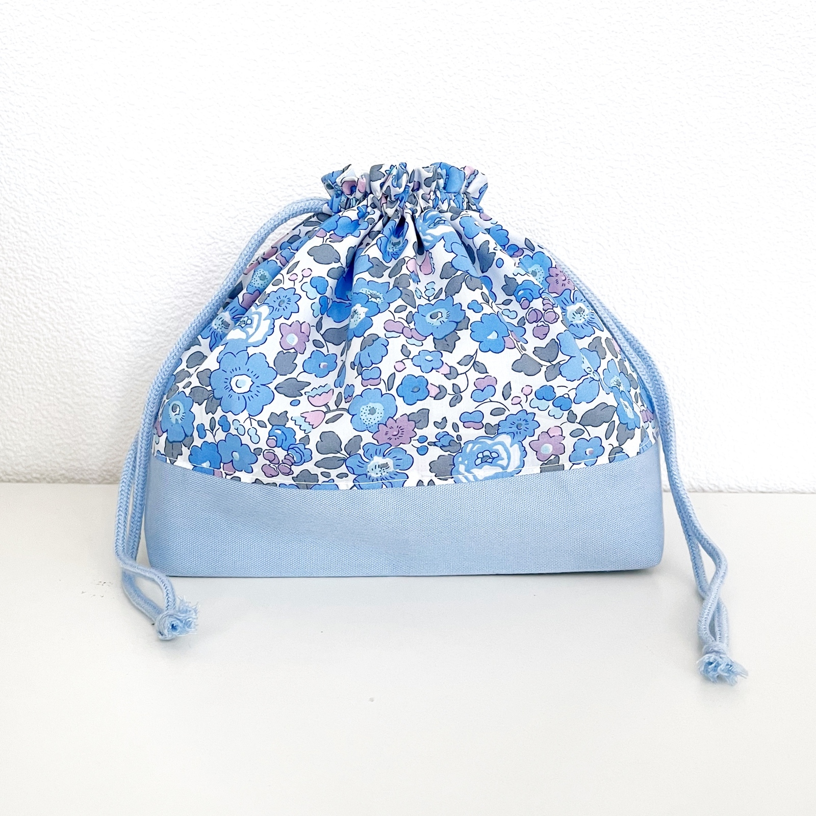 確認用♡No.198♡フリースマフラー♡青系♡おまけリボン♡ハンドメイド♡ お受験 通塾・通学・通園に！紺リボンの フリースマフラー - FONDUE