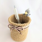 【受注制作】ハシビロコウさんが見守るペンたて