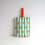 《Green Stripe》ストライプドットのキルティング上履き入れ