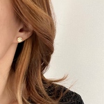 ターコイズ×シンプル×小ぶり ピアス イヤリング