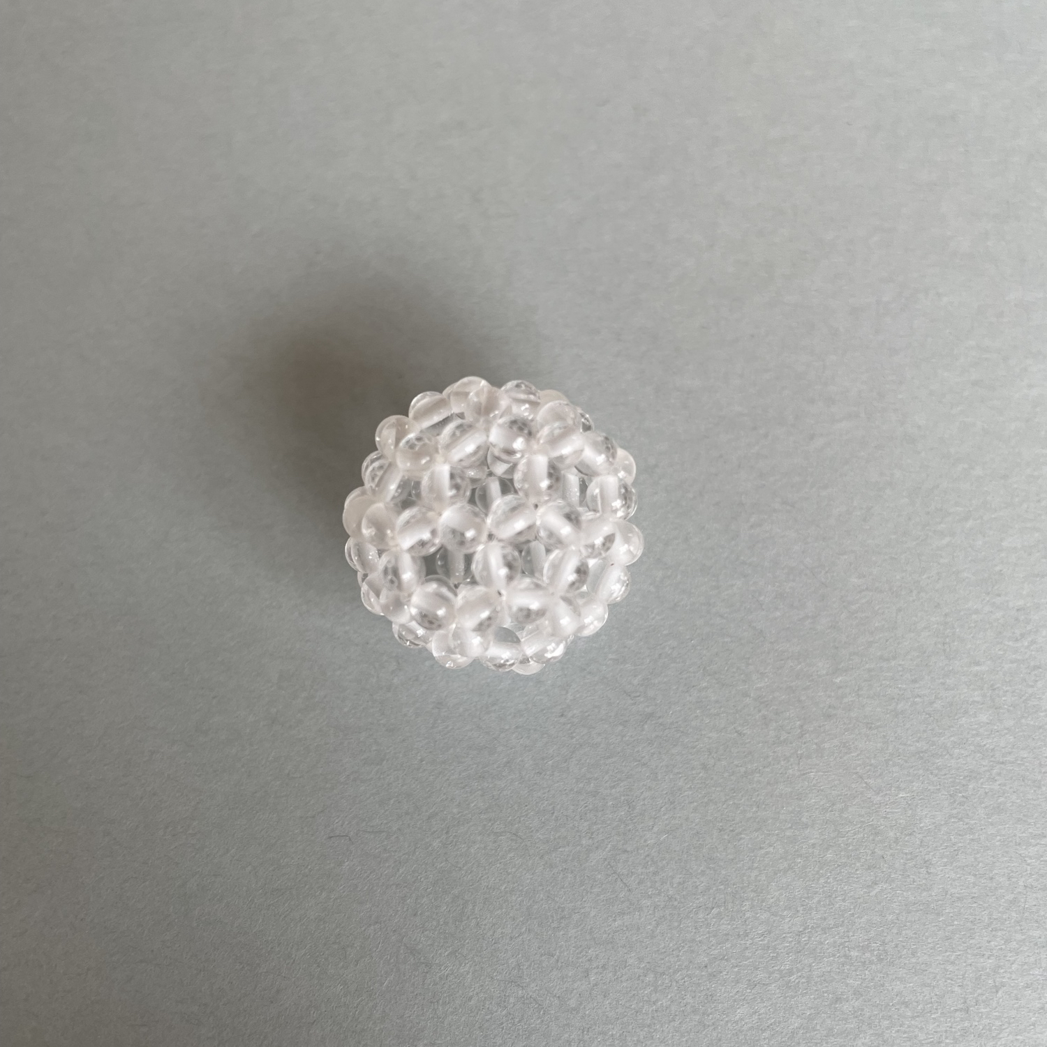 神聖幾何学フラーレン水晶 レインボーオーラ3mm玉 直径18mm