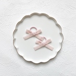 ୨୧  ベロアリボンM  nudie pink