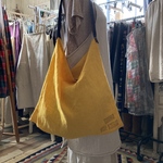 大きめリネンのトートバッグ　エコバック　