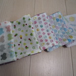 ハンドメイド*入学*園*ふかふかキュート5重ガーゼハンカチ５ｐ