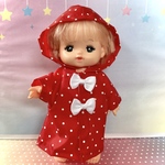 ドットレインコート　メルちゃん服　ソランちゃん服　メルちゃん　