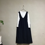 コットンワッシャージャンパースカート