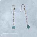 14kgf グランディディエライト　氷のピアスorイヤリング