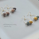 ♪くすみ colorフープピアス//イヤリング☆マスタード