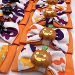 犬用チョーカー▷ハロウィン×ダブルリボン10本