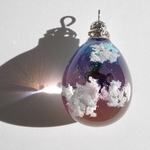 雲レジン☆空掛ける☆空たまご2☆オススメの紐ペンダント
