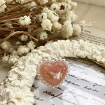 チェリーピンク❁ハートのflower ring 