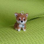 柴犬  パピー ストラップ 羊毛フェルト