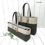 【eee様専用】№1459.1460　倉敷帆布フルートバッグ＆B4定番スタディトート＊アイスグレー×チャコール