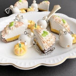 【送料込】パンプキンメレンゲタルトとおばけマシュマロのボールチェーン