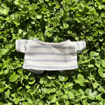 ボーダー長袖Tシャツ(グレー) ぬいぐるみの着せ替え服