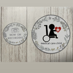 車椅子カーマグネットステッカー&ドラレコ