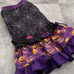 完成品犬服L☆ハロウィンワンピース🕸️蜘蛛の巣
