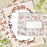 リスと木の実 レターセット（letter writing set）