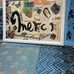 merci フランス書道　フランス蚤の市
