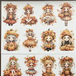 コラージュシート　パンプキンガール　2種　計40枚