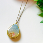 星の砂と小さな貝のレジンネックレス 9