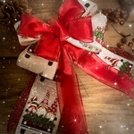 再販　クリスマス　リボン　クリスマスリボン　ツリートップ　クリスマスツリー　クリスマスリース　リボン飾り