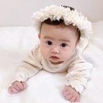 【再販♡】【記念日のフォトアイテムに♡】レースクラウン　ベビークラウン　リボンクラウン　バースデーフォト　フォトアイテム　レースクラウン　花冠　かんむり　誕生日フォト