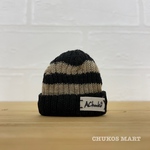 受注生産No.001 ちゅこニット帽【BLACKボーダー】