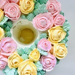ギフトにピッタリお花シフォンケーキ