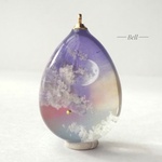 雲レジン 空 ネックレス トップ  