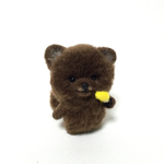 アイス大好き♪クマみたいなちびっこ☆マルマルポメラニアン☆チョコポメちゃん