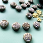 【1コずつ販売】JIRI＊IVANA#czech beads#チェコビーズ生命の樹19㍉　luster bonsai