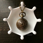 懐中時計型 ドームロケット 小さなロケットペンダント