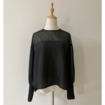 【受注製作】切り替えシアートップス　シルク