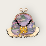 ○虎さんの刺繍がま口