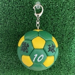 作品例　名前いれ　サッカーボール　キーホルダー　チャーム
