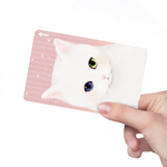 ICカードステッカー 桃白にゃんこ