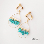 ターコイズ×summerフープイヤリング⑅再販20