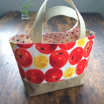 りんご 星 リバーシブル トート