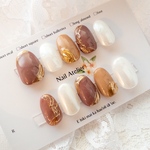 再販　Autumn sweet chocolate　ネイルチップ