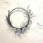 【受注制作】ボタニカルリース　Botanical wreath  ワイヤーアート　