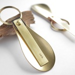 【刻印無料】育てる靴べら 手染めblack