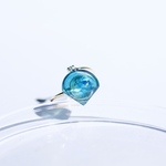 mermaid glass ring (spiral) #1