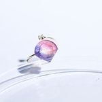 mermaid glass ring (spiral) #15