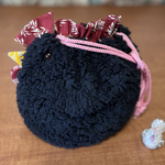 バッカルコッコ巾着　黒ラスト