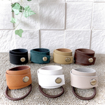 ♥️200  レザー ラップヘアゴム  ／ 革のヘアゴム  レザーヘアゴム